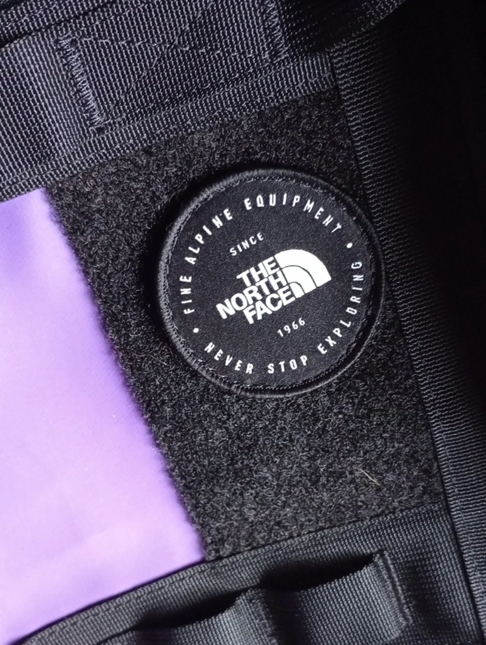 The North Face Purple and Black Explore Haulaback Hiking Backpack - Like New